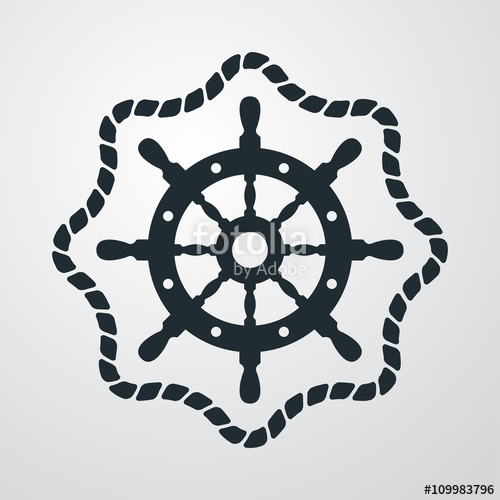 500x500 Icono Plano Marco De Cuerda Con En Fondo Degradado Stock