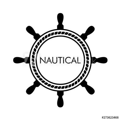 500x500 Logotipo Abstracto Con Texto Nautical En Y Cuerda En Color