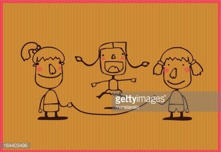 438x300 Jugando A Saltar La Cuerda Stock Vectors