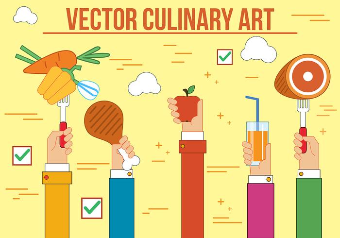 Free Culinary Art Vector 700x490 Free Culinary Art Vector