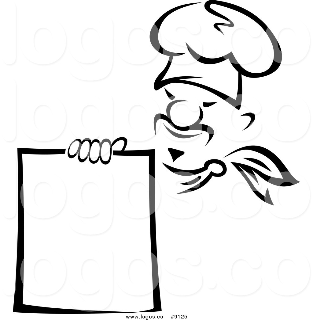 Royalty Free Clip Art Vector Black And White Culinary Logo 1024x1044 Royalty Free Clip Art Vector Black And White Culinary Logo