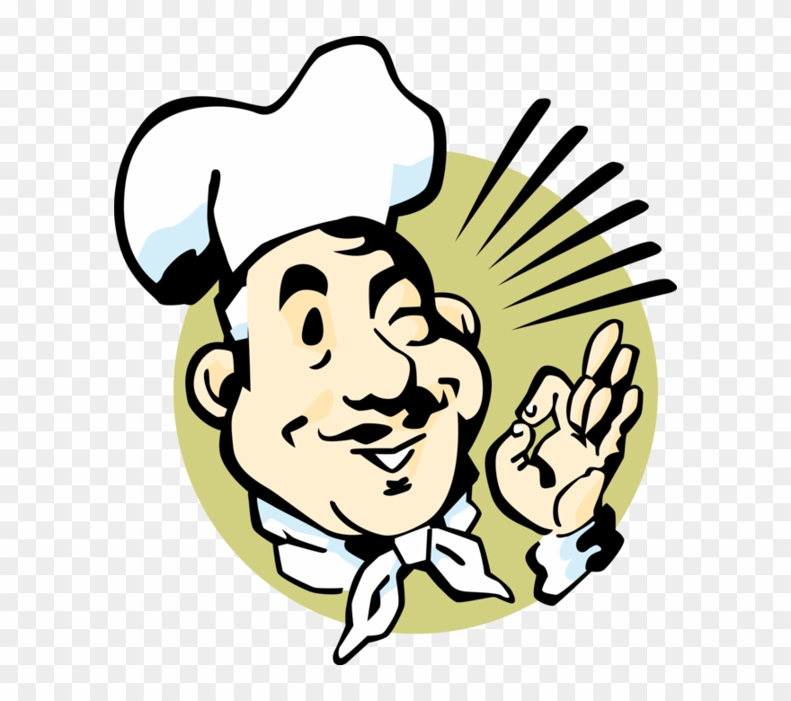 Vector Illustration Of Culinary Chef With White Hat Clipart 880x780 Vector Illustration Of Culinary Chef With White Hat Clipart