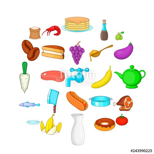 Culinary Icons Set Cartoon Set Of Culinary Vector Icons 500x500 Culinary Icons Set Cartoon Set Of Culinary Vector Icons