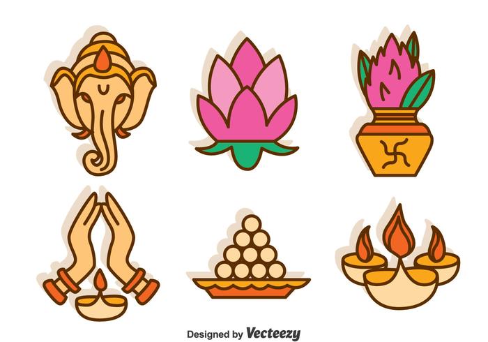 India Culture Vector Set 700x490 India Culture Vector Set