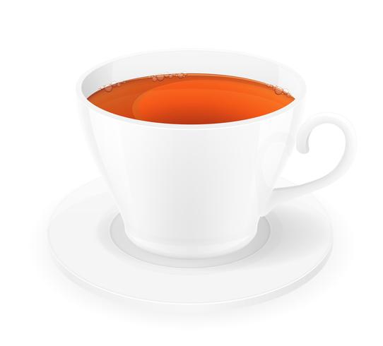 Porcelain Cup Of Tea Vector Illustration 542x490 Porcelain Cup Of Tea Vector Illustration