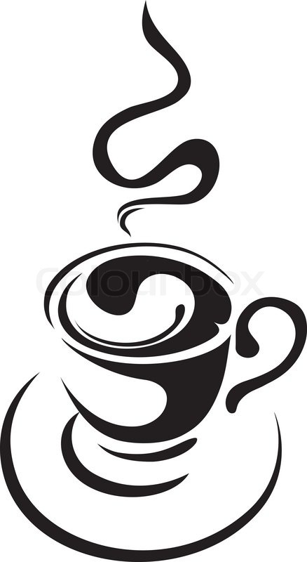 Contour Image Of The Cup With Hot Stock Vector Colourbox 438x800 Contour Image Of The Cup With Hot Stock Vector Colourbox