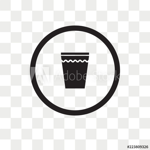 Glass Of Water Vector Icon Isolated On Transparent Background 500x500 Glass Of Water Vector Icon Isolated On Transparent Background