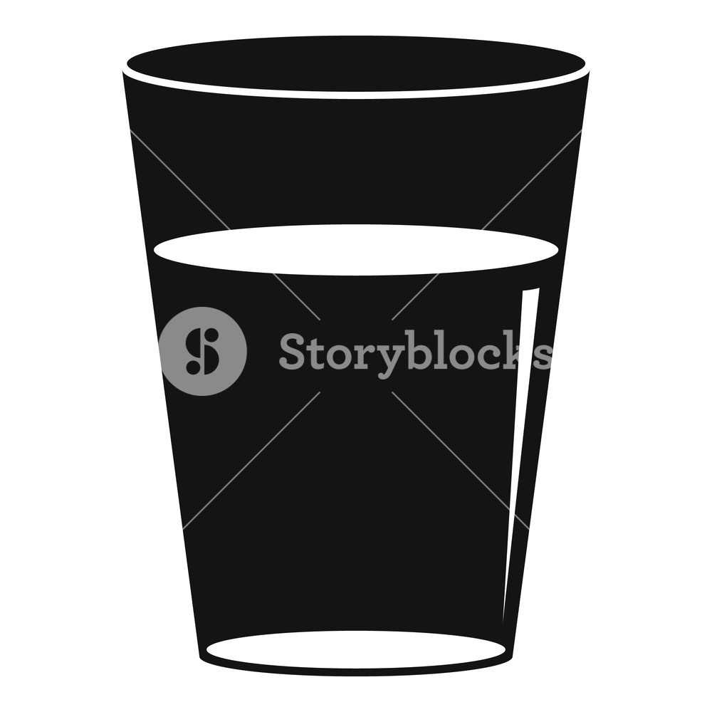 Glass Water Icon Simple Illustration Of Glass Water Vector Icon 1000x1000 Glass Water Icon Simple Illustration Of Glass Water Vector Icon