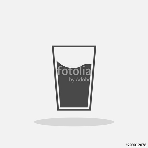 Cup Of Water Vector Icon With Shadow Stock Image And Royalty Free 500x500 Cup Of Water Vector Icon With Shadow Stock Image And Royalty Free
