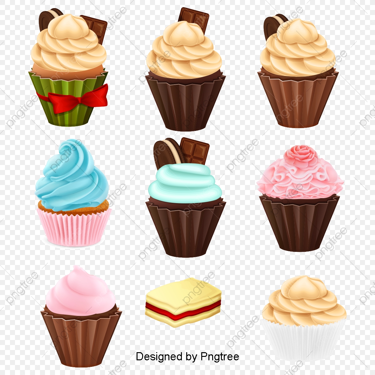1200x1200 Vector Fruit Cupcake, Cupcake Clipart, Fruit Cupcakes, Cup Cake