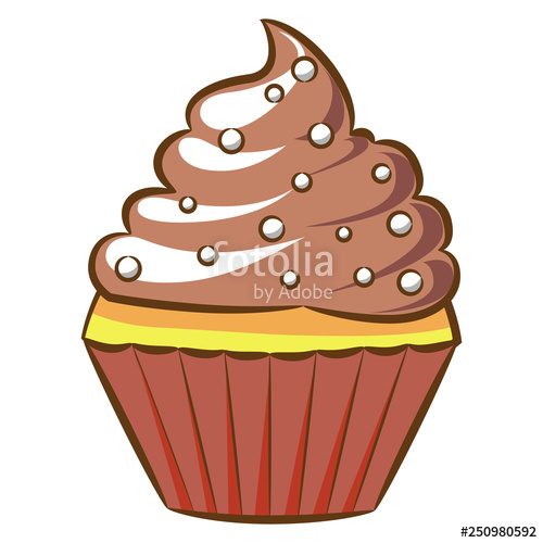 500x500 Cupcake Clipart Design Stock Image And Royalty Free Vector