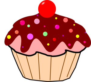 299x270 Chocolate Cupcake Clip Art