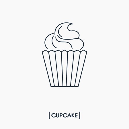 Cupcake Outline Icon Vector Illustration Royalty Free Vector 450x450 Cupcake Outline Icon Vector Illustration Royalty Free Vector