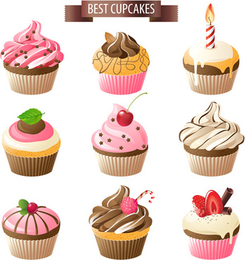 Vector Cupcake Icon Free Vector Download 347x368 Vector Cupcake Icon Free Vector Download
