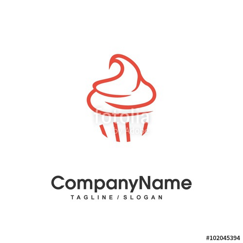 Cupcake Logo Icon Vector Stock Image And Royalty Free Vector 500x500 Cupcake Logo Icon Vector Stock Image And Royalty Free Vector