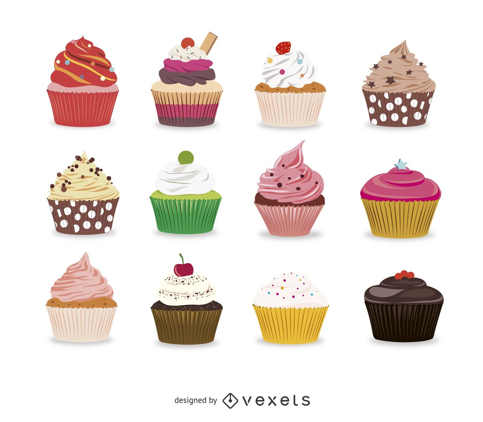 1600x1400 Cupcakes Vector Graphics To Download