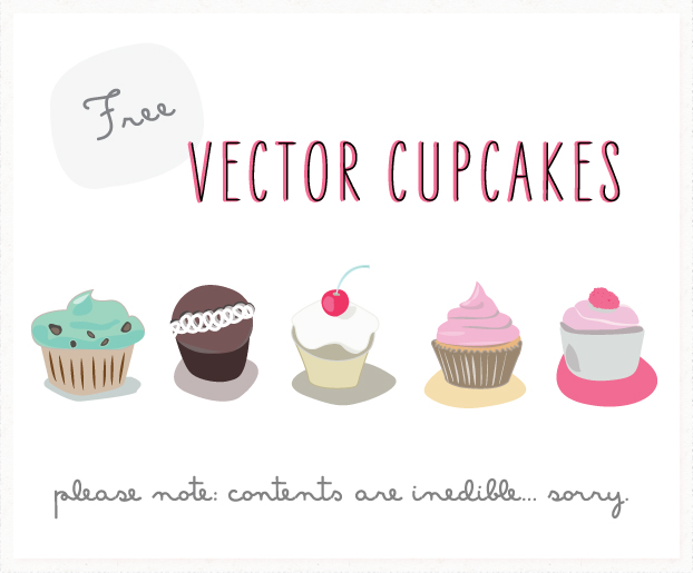 622x515 Free Vector Cupcakes