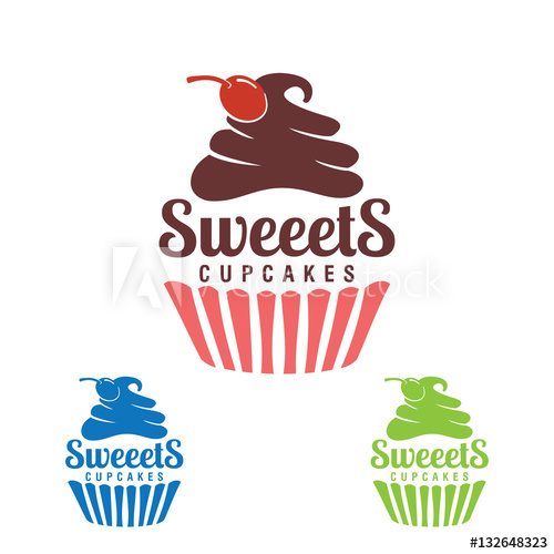 500x500 Sweet Cupcake, Bakery Logo