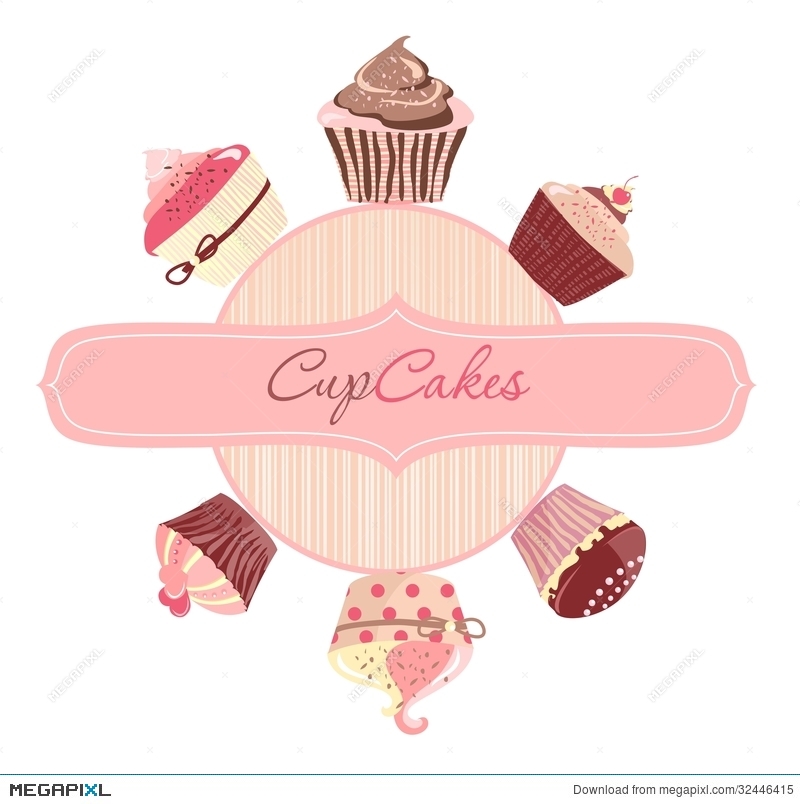 800x804 Cakes Logo Vector Illustration