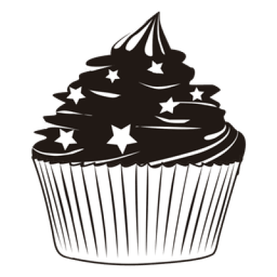 Cupcake Silhouette Vector at Vectorified.com | Collection of Cupcake ...