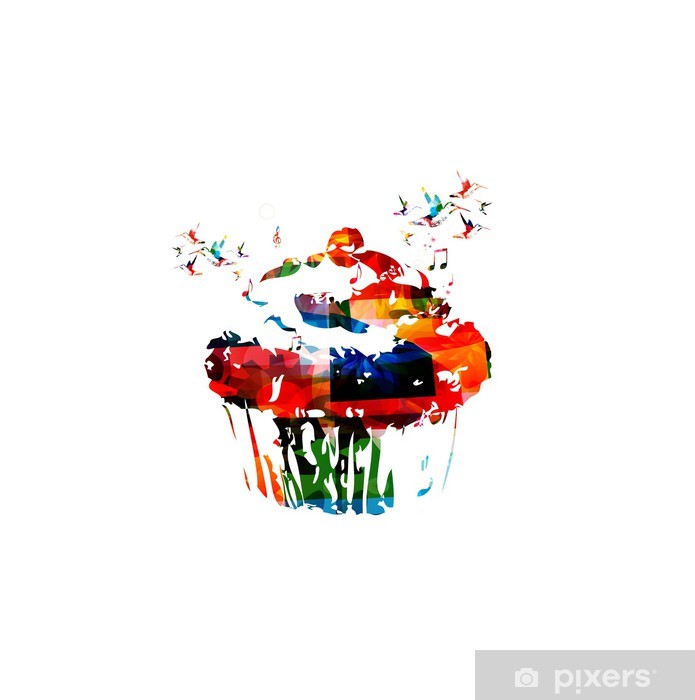695x700 Cupcake Vector Wall Mural