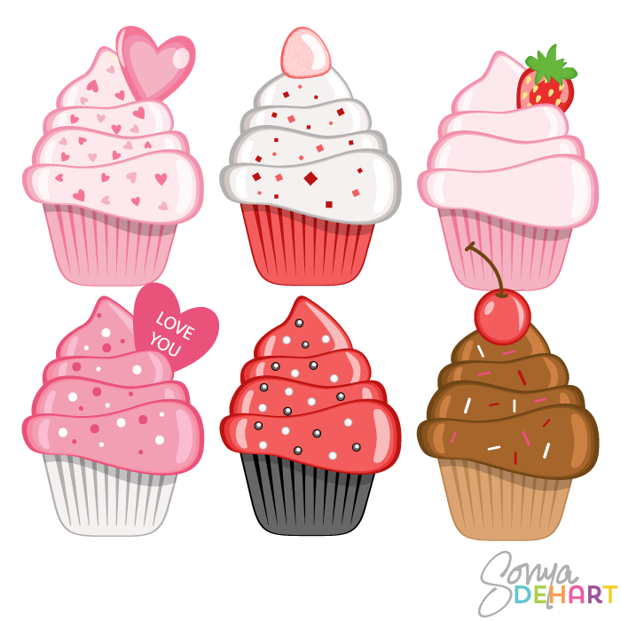 700x700 Cupcakes Png Vector