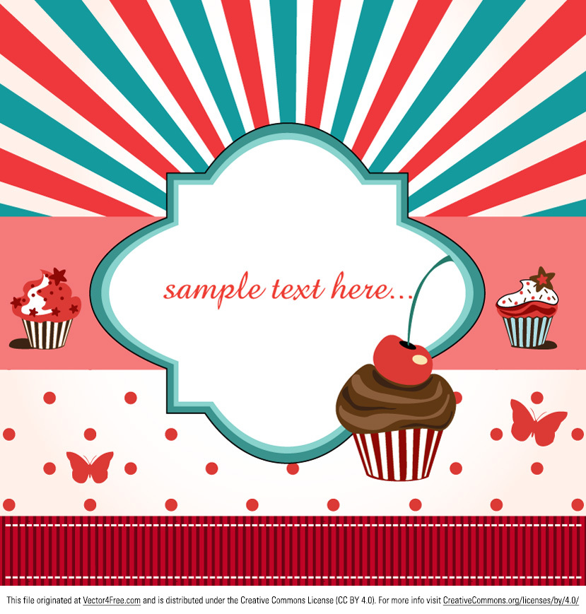 829x869 Cup Cake Vector Background Vector Art Graphics