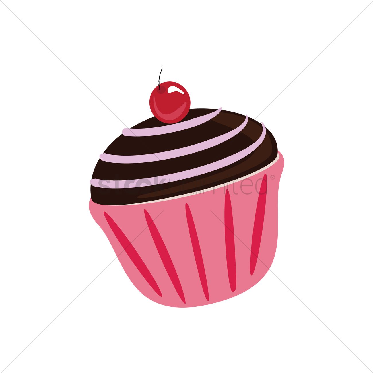 1300x1300 Free Cupcake Vector Image