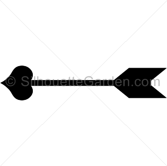 336x334 Cupid Arrow Silhouette