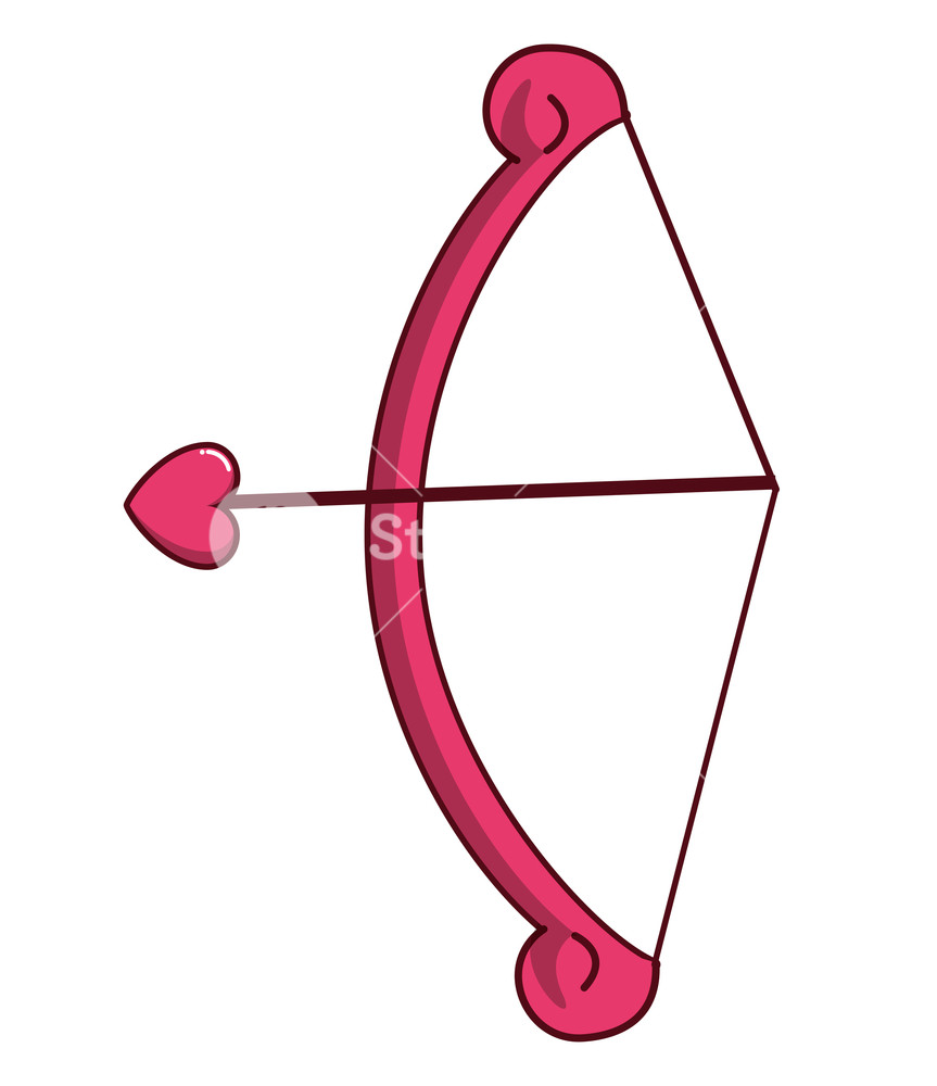 863x1000 Cupid Arch And Arrow Vector Illustration Graphic Design Royalty