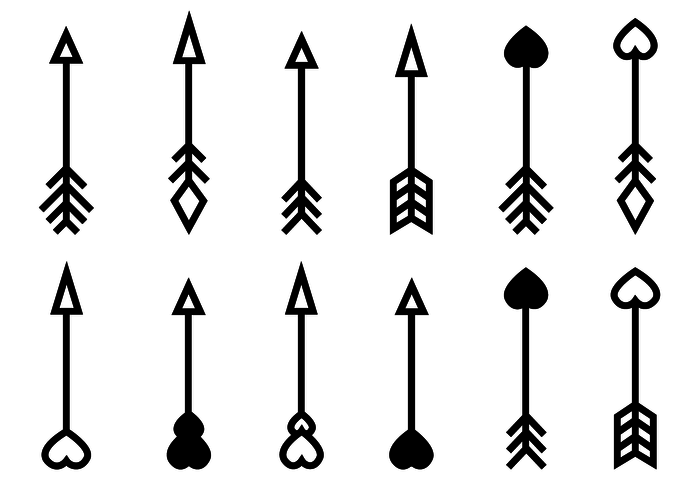 700x490 Free Arrow Vector