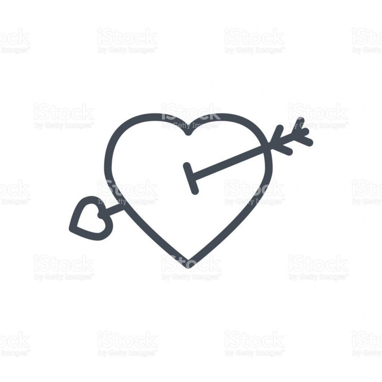 1228x1228 Best Free Valentines Day Holiday Line Icon Heart Cupid Arrow