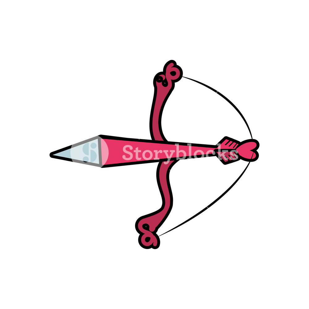 1000x1000 Arch Of Cupid With Arrow Vector Illustration Design Royalty Free