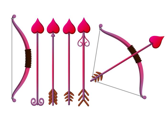 700x490 Cupid's Bow Vector Set