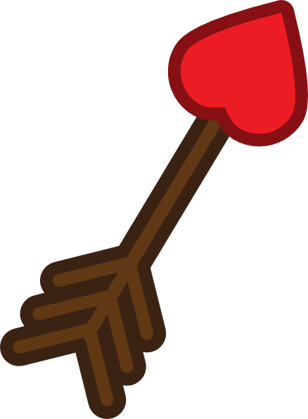 438x596 Cupid Arrow Clip Art