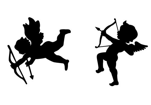 Cupid Silhouette Vector At Collection Of Cupid Silhouette Vector Free For 4080
