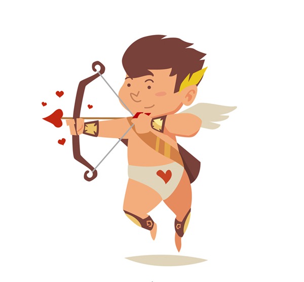 Cupid Silhouette Vector At Collection Of Cupid Silhouette Vector Free For 2302