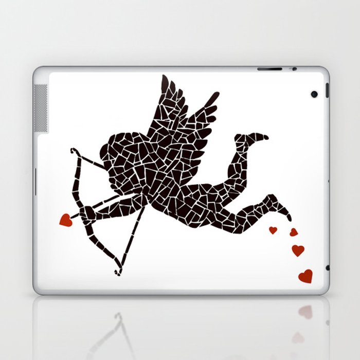 700x700 Cupid Vector Unique Mosaic Laptop Ipad Skin