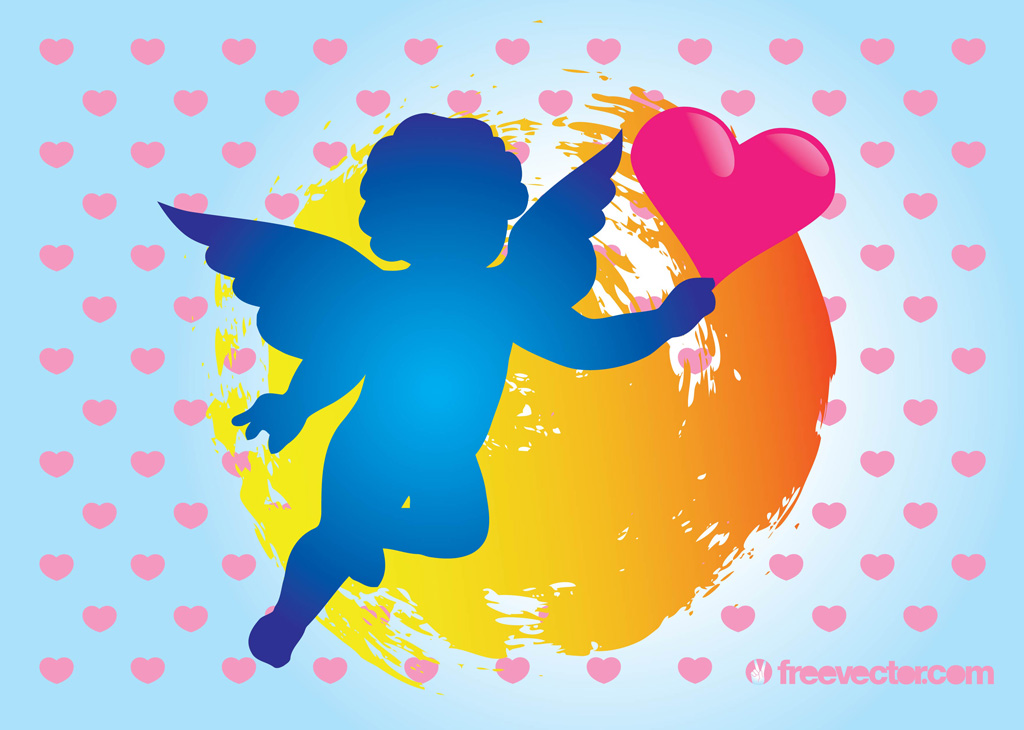 1024x730 Cupid Vector Vector Art Graphics