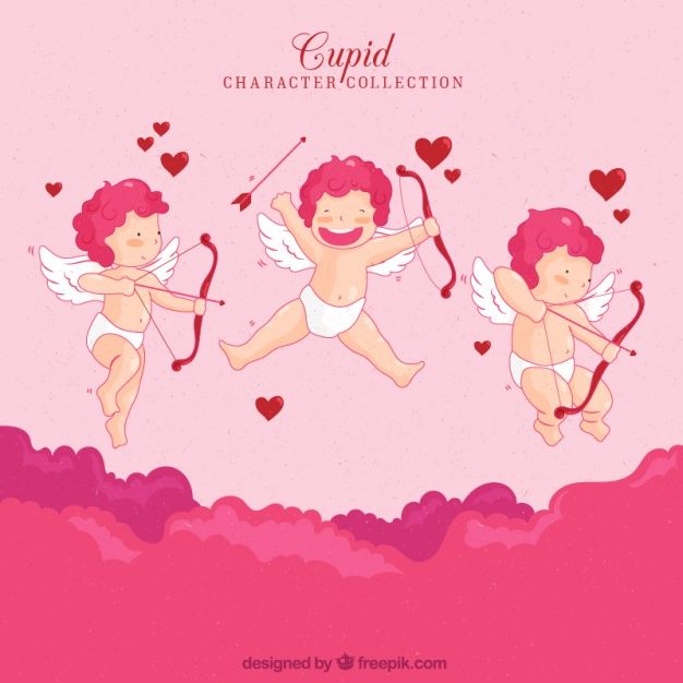 626x626 Several Cupid Characters With Bows Free Vector Proyectos Que
