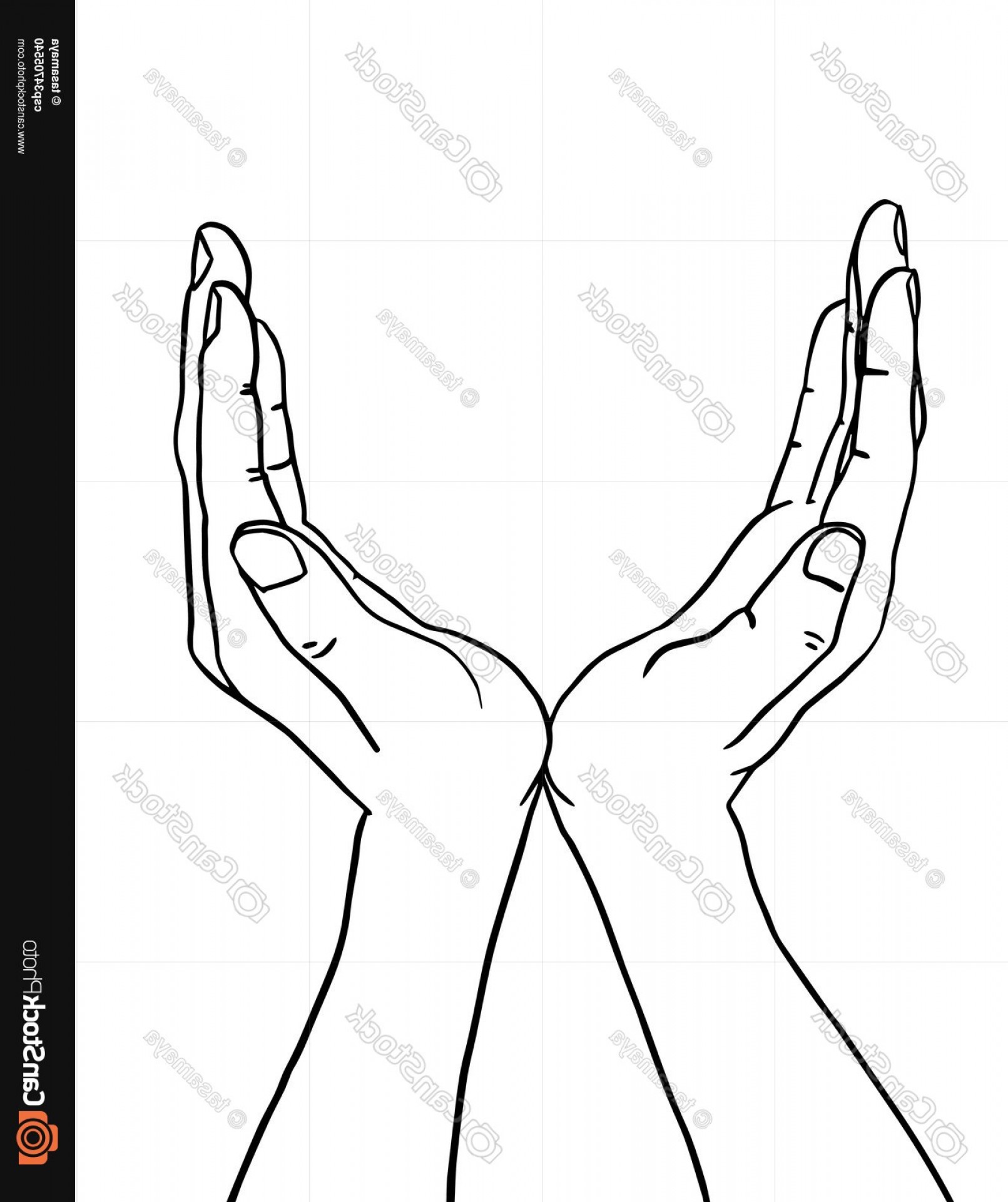 Cupped Hands Vector at Vectorified.com | Collection of Cupped Hands ...