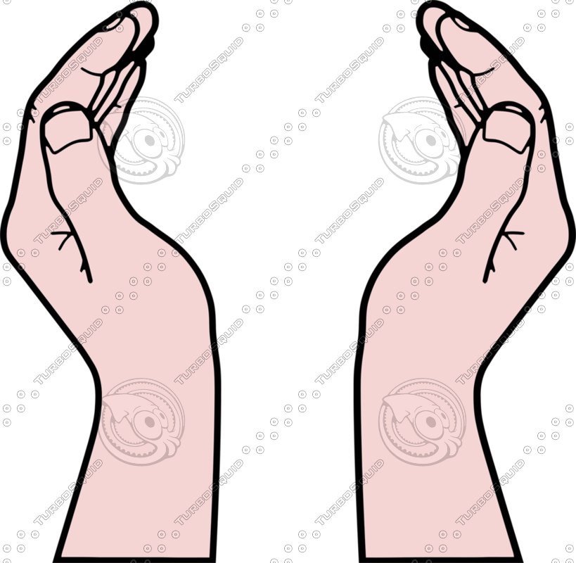 Shapes Other Vector Cupped Hands 819x800 Shapes Other Vector Cupped Hands