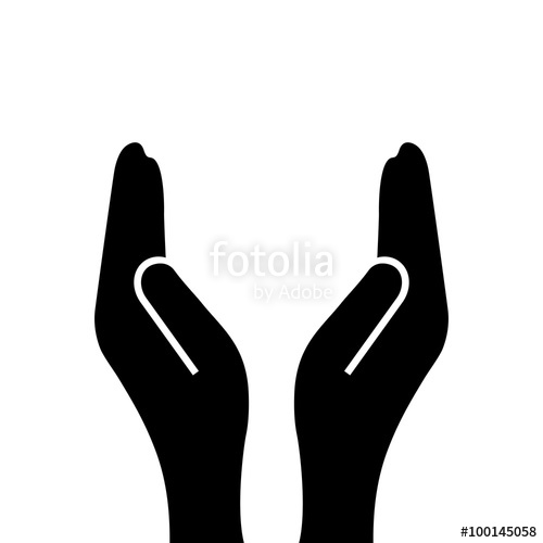 Support Cupped Hands Icon Stock Image And Royalty Free Vector 500x500 Support Cupped Hands Icon Stock Image And Royalty Free Vector