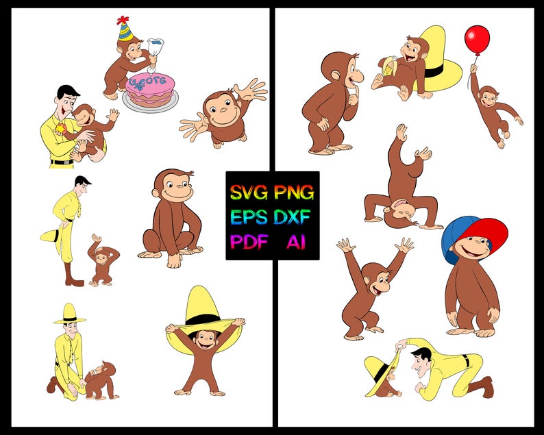 Curious George Vector At Vectorified Com Collection Of Curious George Vector Free For Personal Use