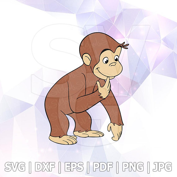 Curious George Dxf Pdf Layered Cricut Silhouette 570x570 Curious George Dxf Pdf Layered Cricut Silhouette
