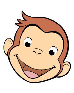 Curious George For Cricut Silhouette Vector 254x319 Curious George For Cricut Silhouette Vector