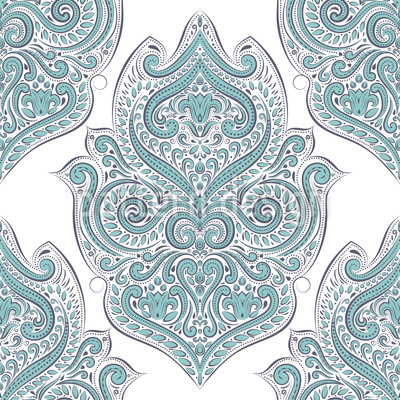 400x400 Lovely Boho Curlicue Vector Pattern