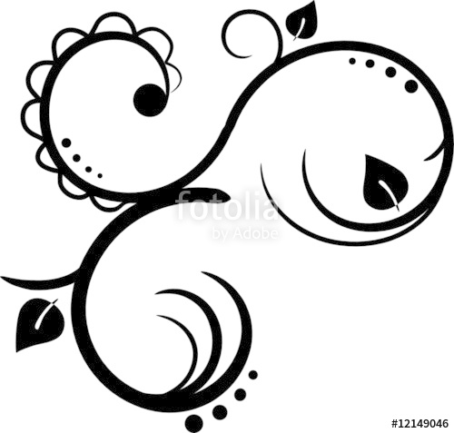 500x477 Black Curlicue Stock Image And Royalty Free Vector