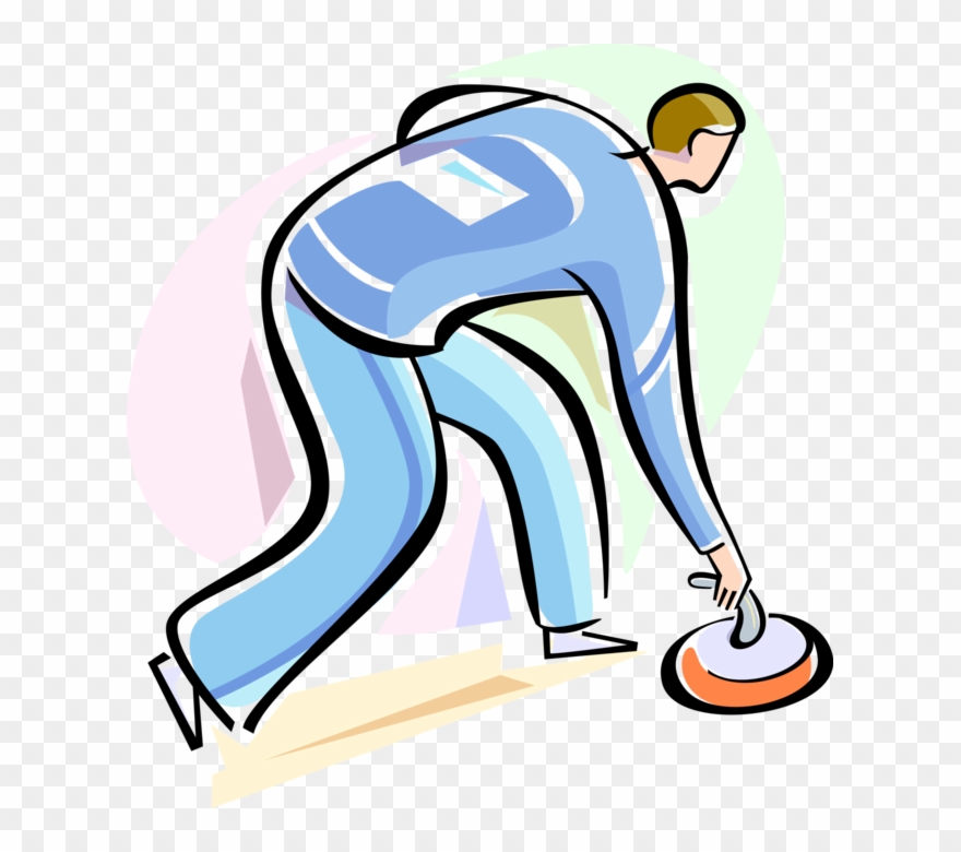 880x780 Vector Illustration Of Curler Curling Stone Or Granite