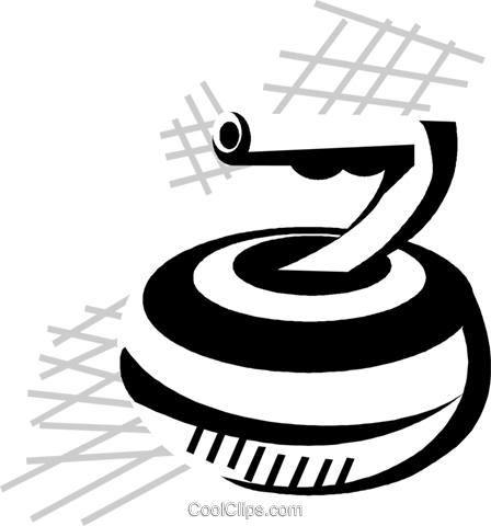 448x480 Curling Rock Royalty Free Vector Clip Art Illustration